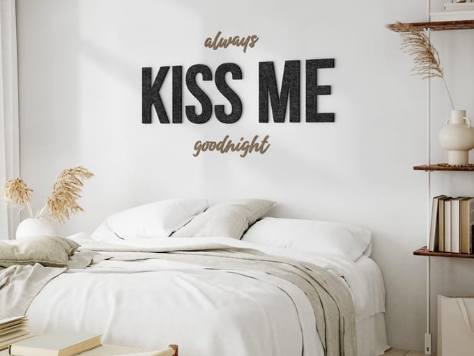 Felt Letters as wall decoration for your sleeping room