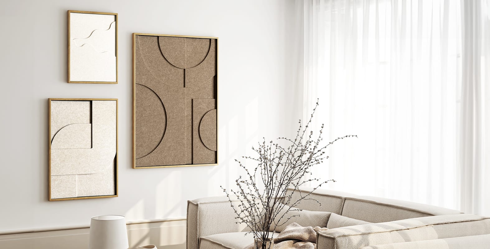Felt Art. Available in 3 sizes, 3 frame colours, 9 designs, and 15 felt colours!